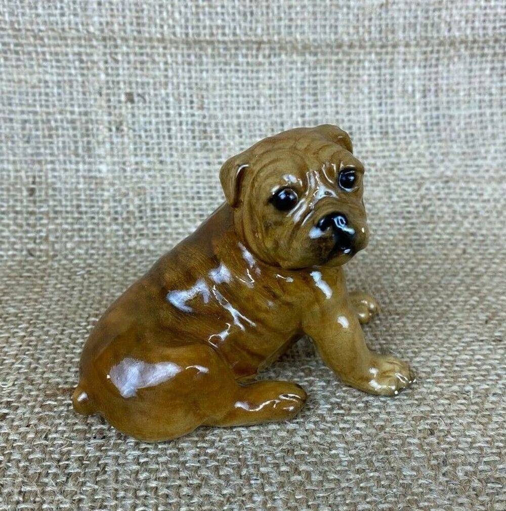 Vintage Morten's Studio Sitting English Bulldog Figurine